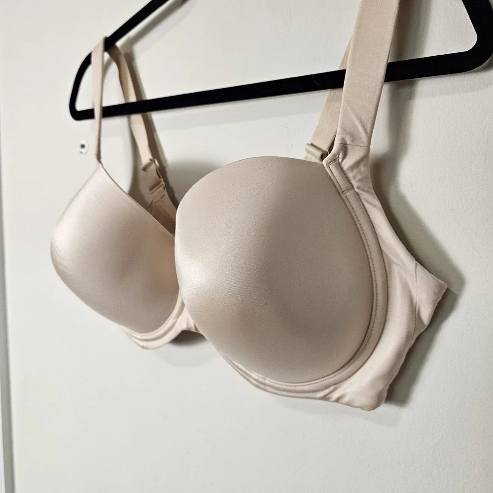 Soma 38DDD Beige Stunning Support Smooth Full Coverage Underwire Bra Stretch